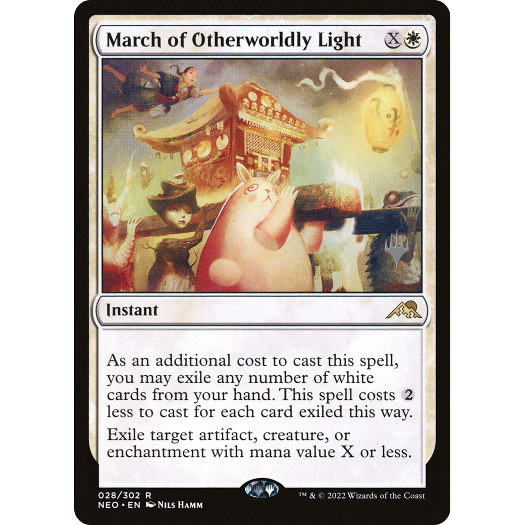 March of Otherworldly Light (PPNEO-28P) - Kamigawa: Neon Dynasty Promos