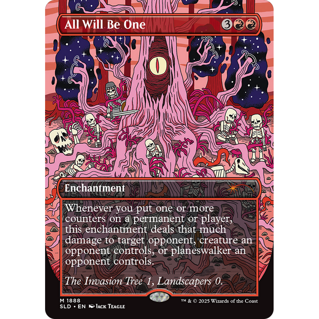 All Will Be One (Rainbow Foil) (SLD-1888) - Secret Lair Drop (Borderless) Foil