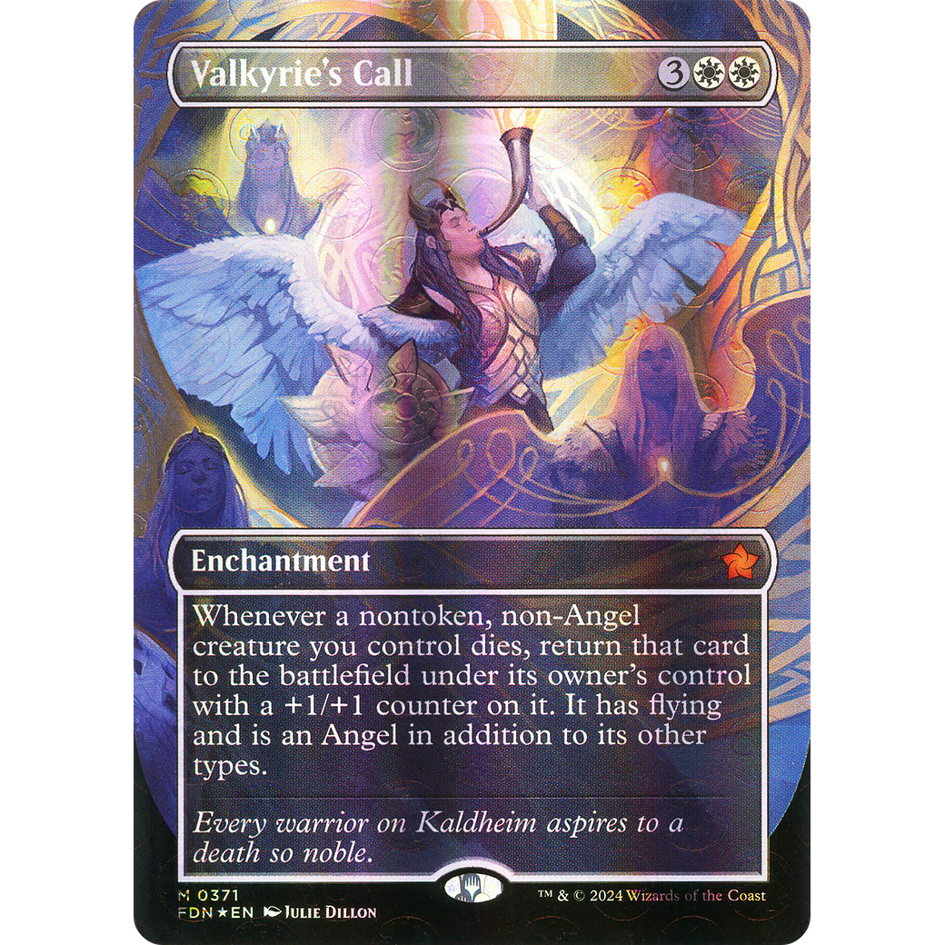 Valkyrie's Call (FDN-371) - Foundations (Borderless) Foil