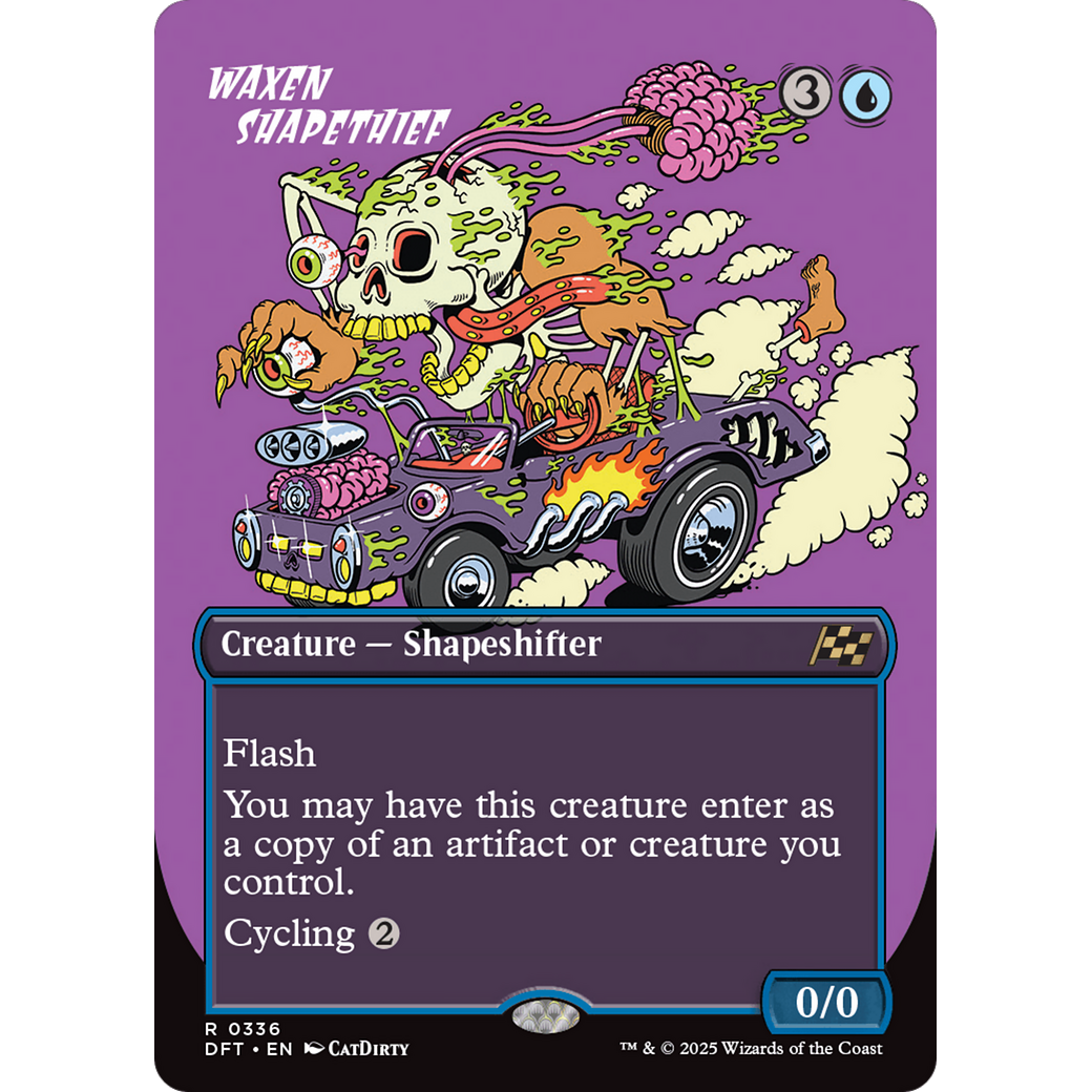 Waxen Shapethief (DFT-336) - Aetherdrift (Borderless) Foil