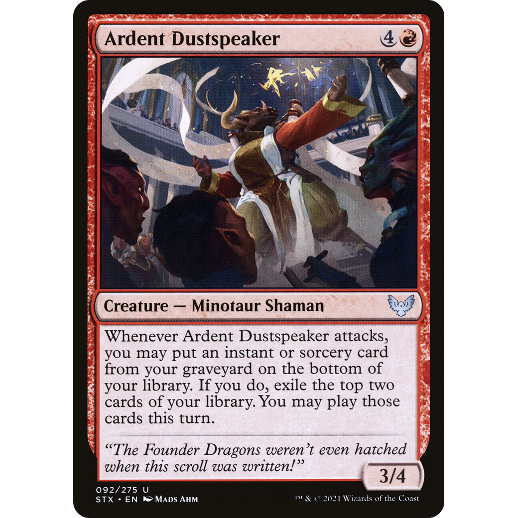 Ardent Dustspeaker (STX-092) - Strixhaven: School of Mages