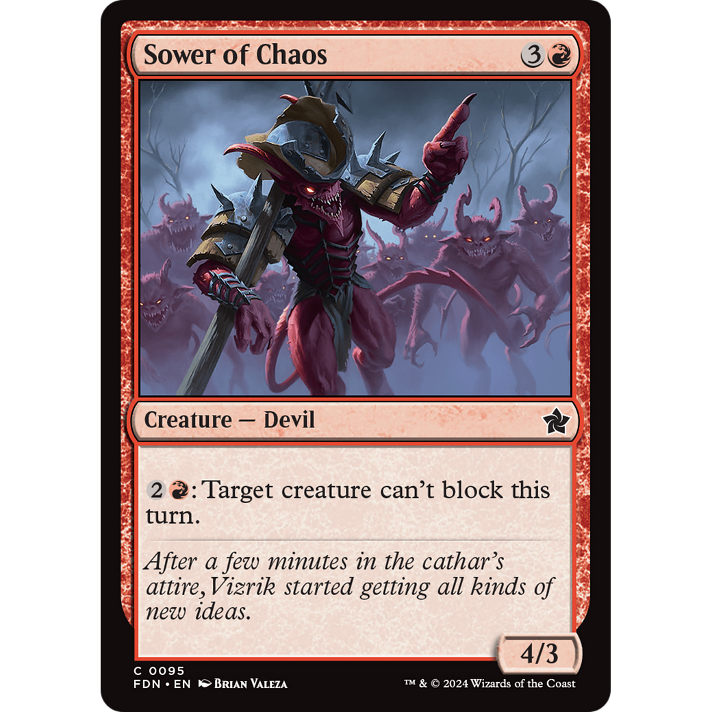 Sower of Chaos (FDN-095) - Foundations Foil