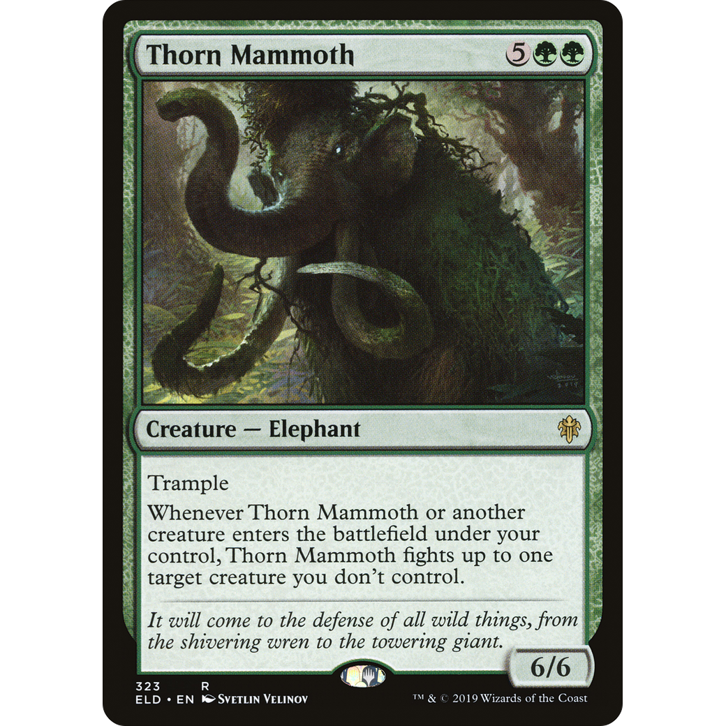 Thorn Mammoth (ELD-323) - Throne of Eldraine