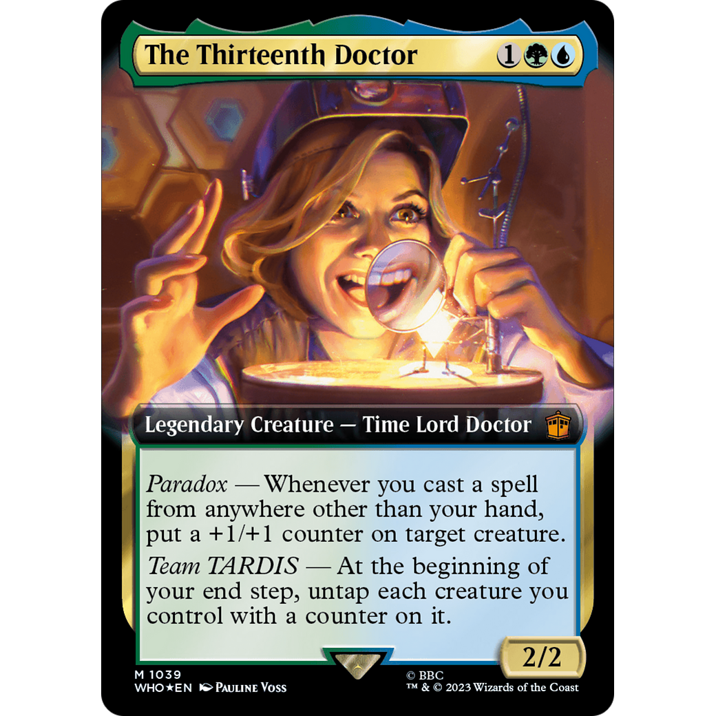 The Thirteenth Doctor (Extended Art) (Surge Foil) (WHO-1039) - Doctor Who: (Extended Art) Foil