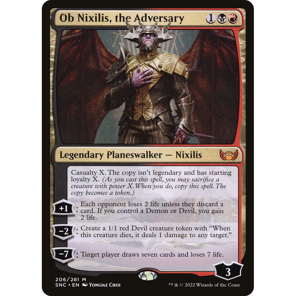 Ob Nixilis, the Adversary (SNC-206) - Streets of New Capenna