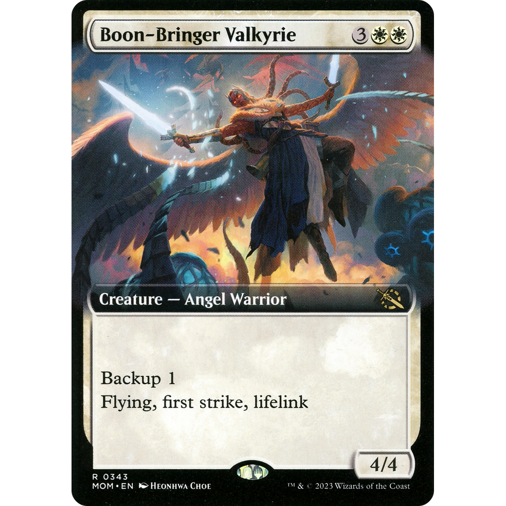 Boon-Bringer Valkyrie (MOM-343) - March of the Machine: (Extended Art) Foil