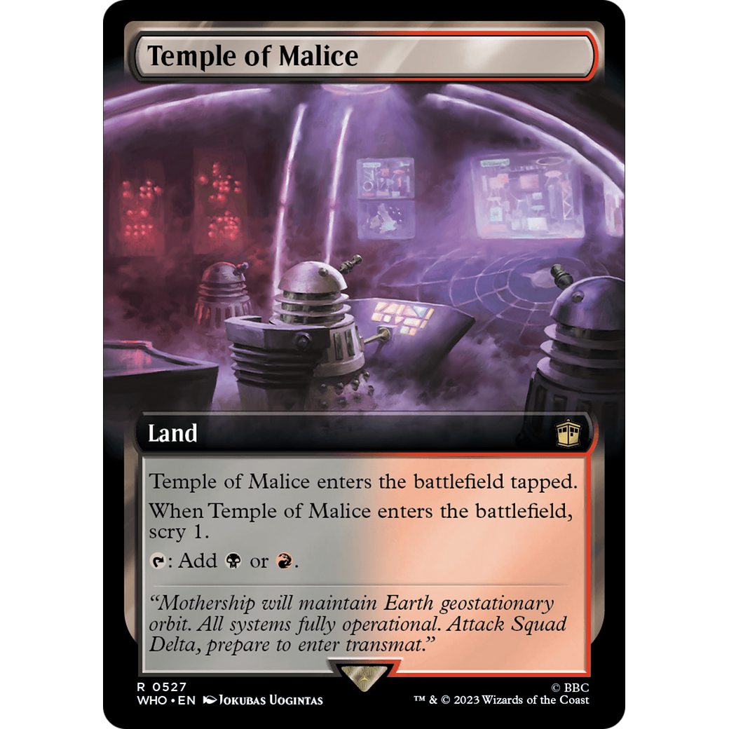 Temple of Malice (Extended Art) (WHO-527) - Doctor Who: (Extended Art) Foil