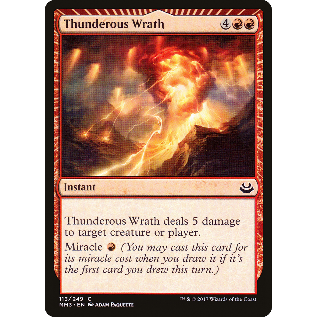 Thunderous Wrath (MM3-113) - Modern Masters 2017: (miracle)
