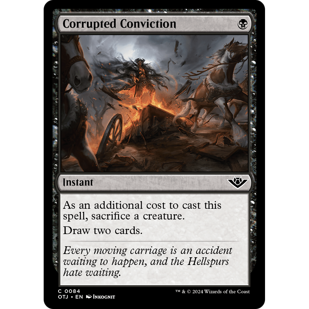 Corrupted Conviction (OTJ-084) - Outlaws of Thunder Junction Foil