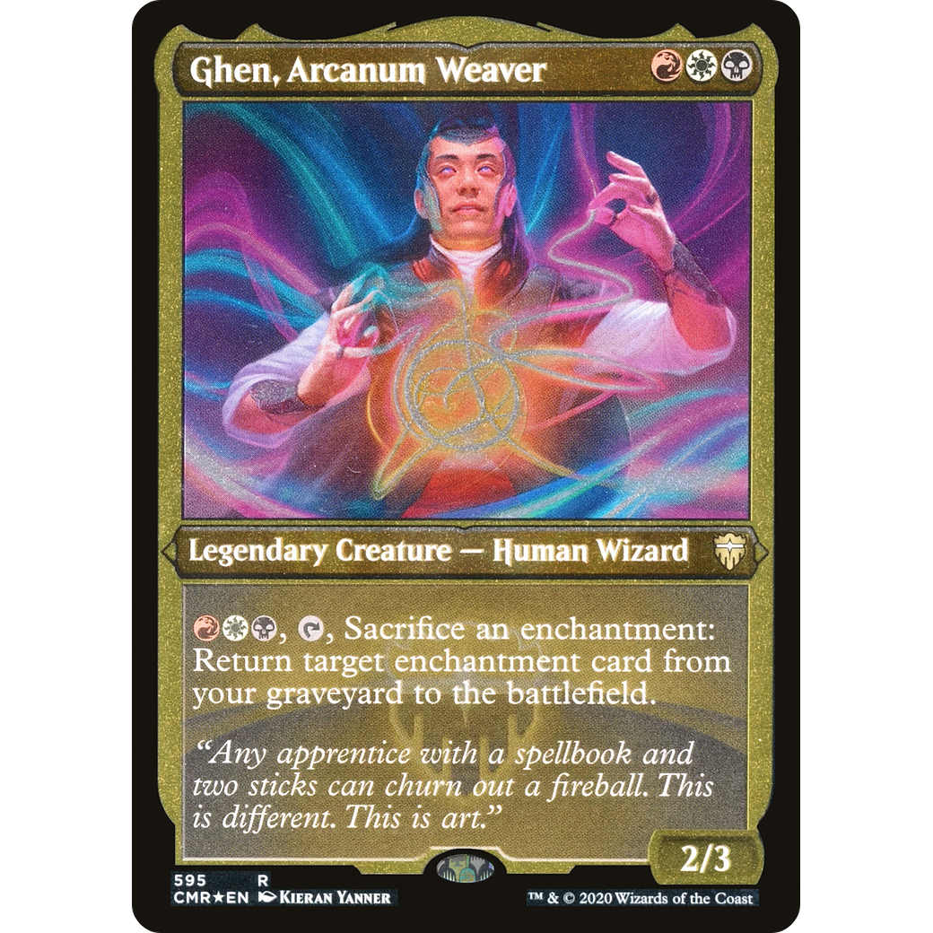 Ghen, Arcanum Weaver (Foil Etched) (CMR-595) - Commander Legends Foil