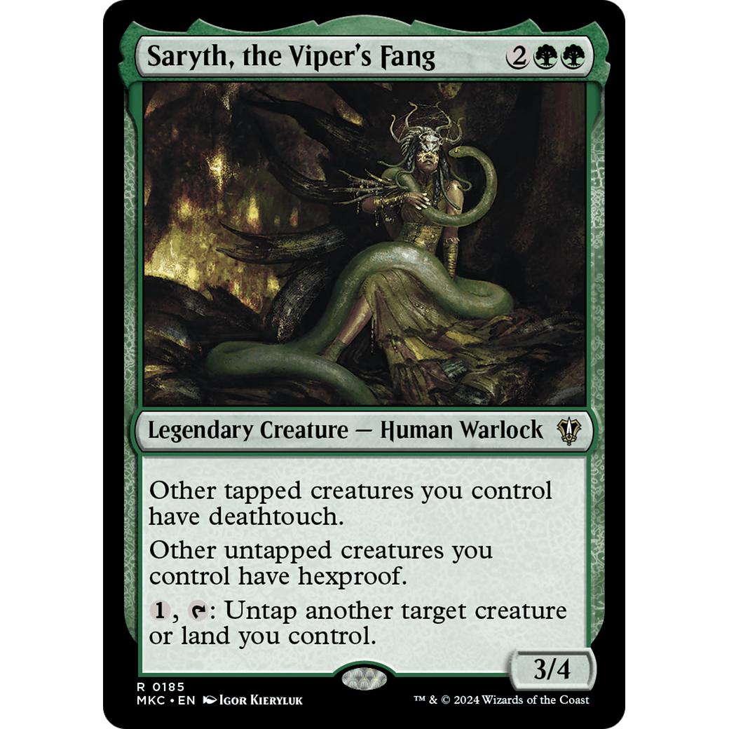 Saryth, the Viper's Fang (MKC-185) - Murders at Karlov Manor Commander