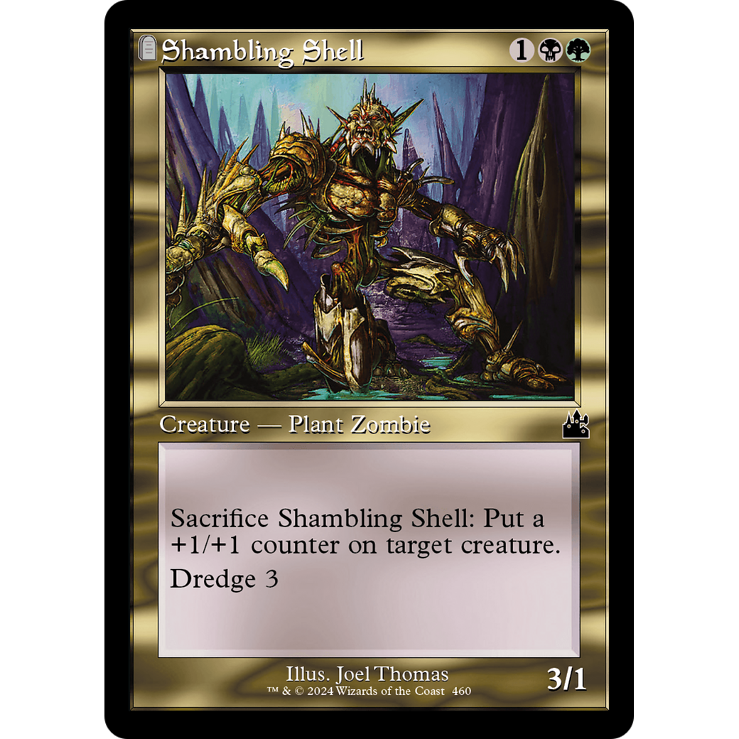 Shambling Shell (RVR-460) - Ravnica Remastered: (tombstone) Foil