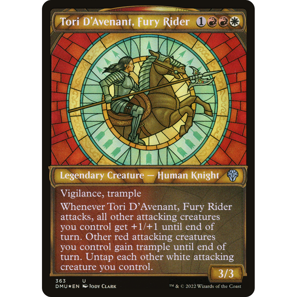 Tori D'Avenant, Fury Rider (Textured Foil) (DMU-363) - Dominaria United: (Showcase) Foil
