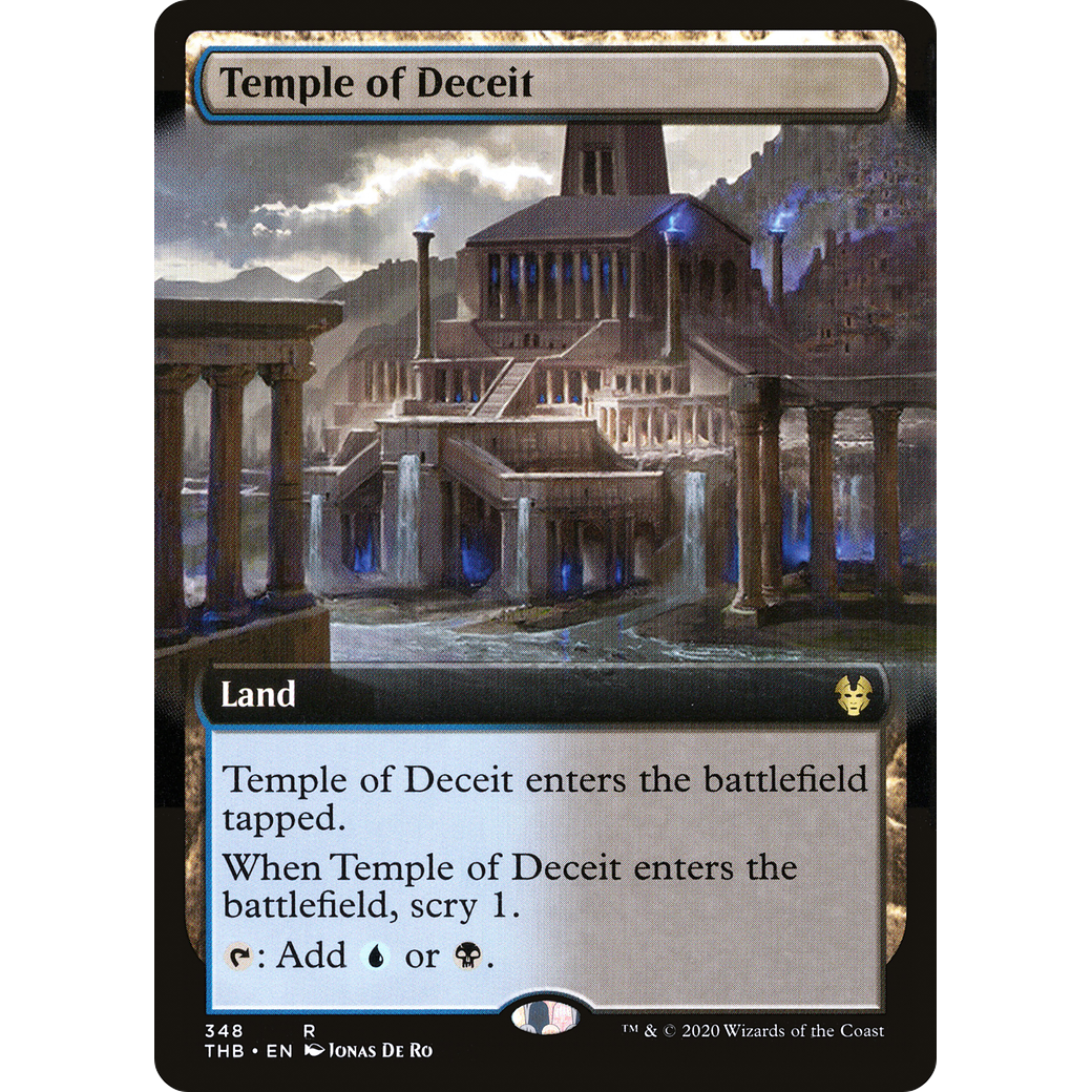 Temple of Deceit (Extended Art) (THB-348) - Theros Beyond Death: (Extended Art) Foil