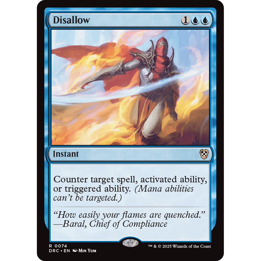 Disallow (DRC-074) - Commander: Aetherdrift