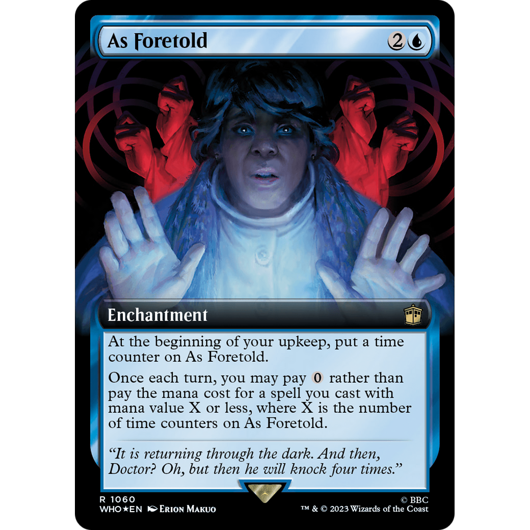 As Foretold (Extended Art) (Surge Foil) (WHO-1060) - Doctor Who: (Extended Art) Foil