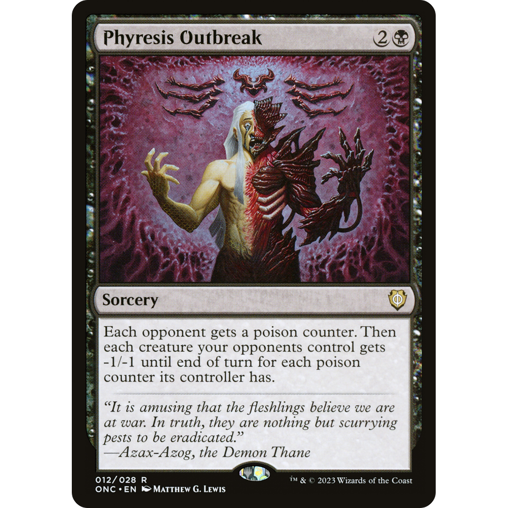 Phyresis Outbreak (ONC-012) - Phyrexia: All Will Be One Commander