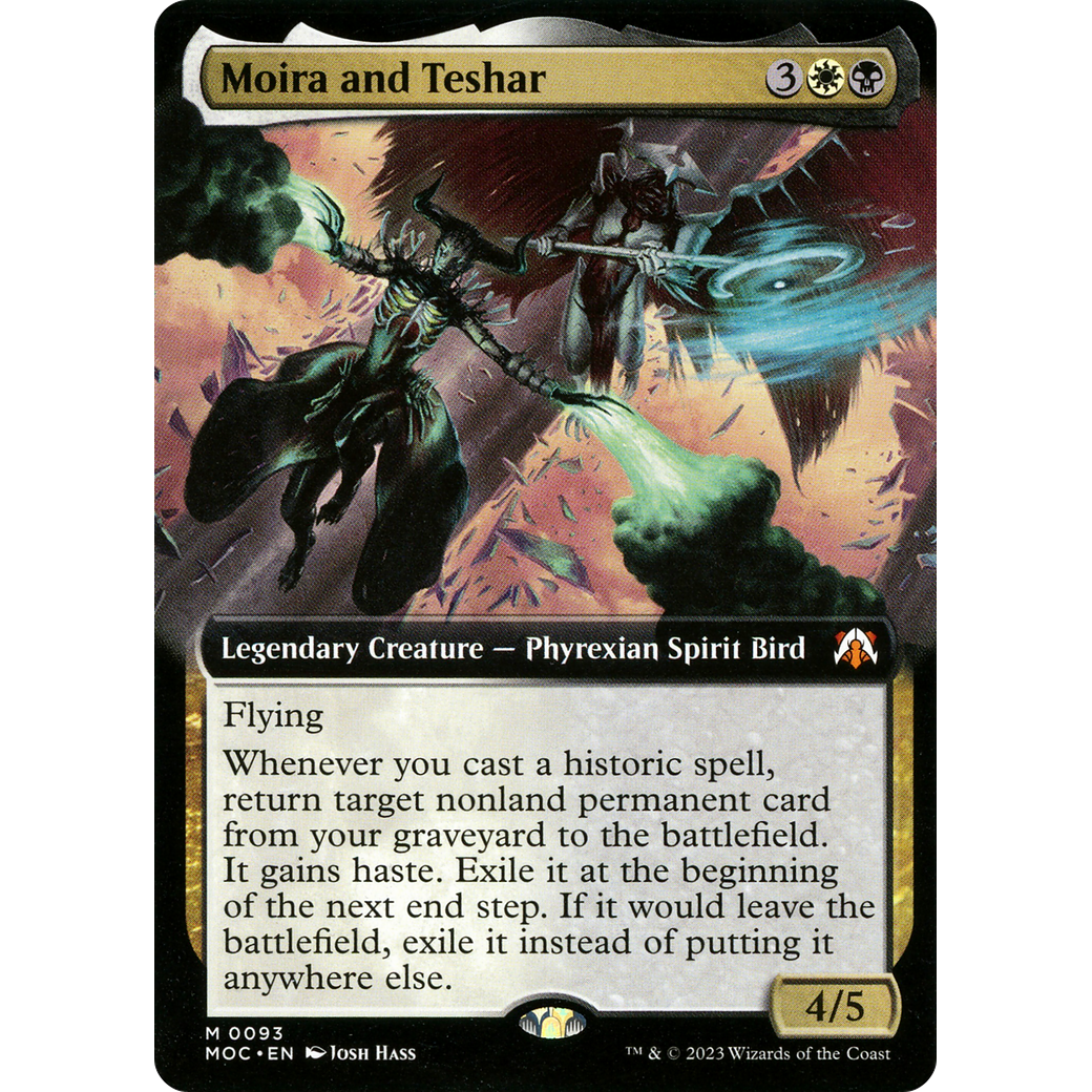 Moira and Teshar (MOC-093) - March of the Machine Commander: (Extended Art)