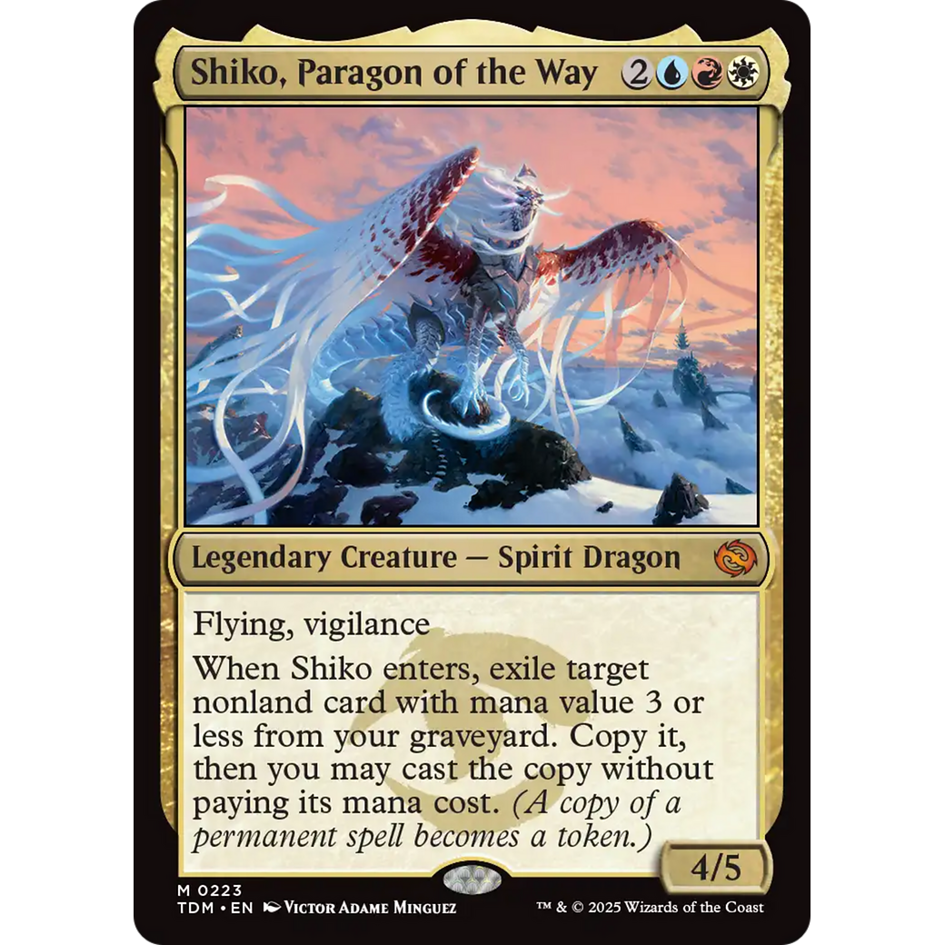 Shiko, Paragon of the Way (TDM-223) - Tarkir: Dragonstorm Foil