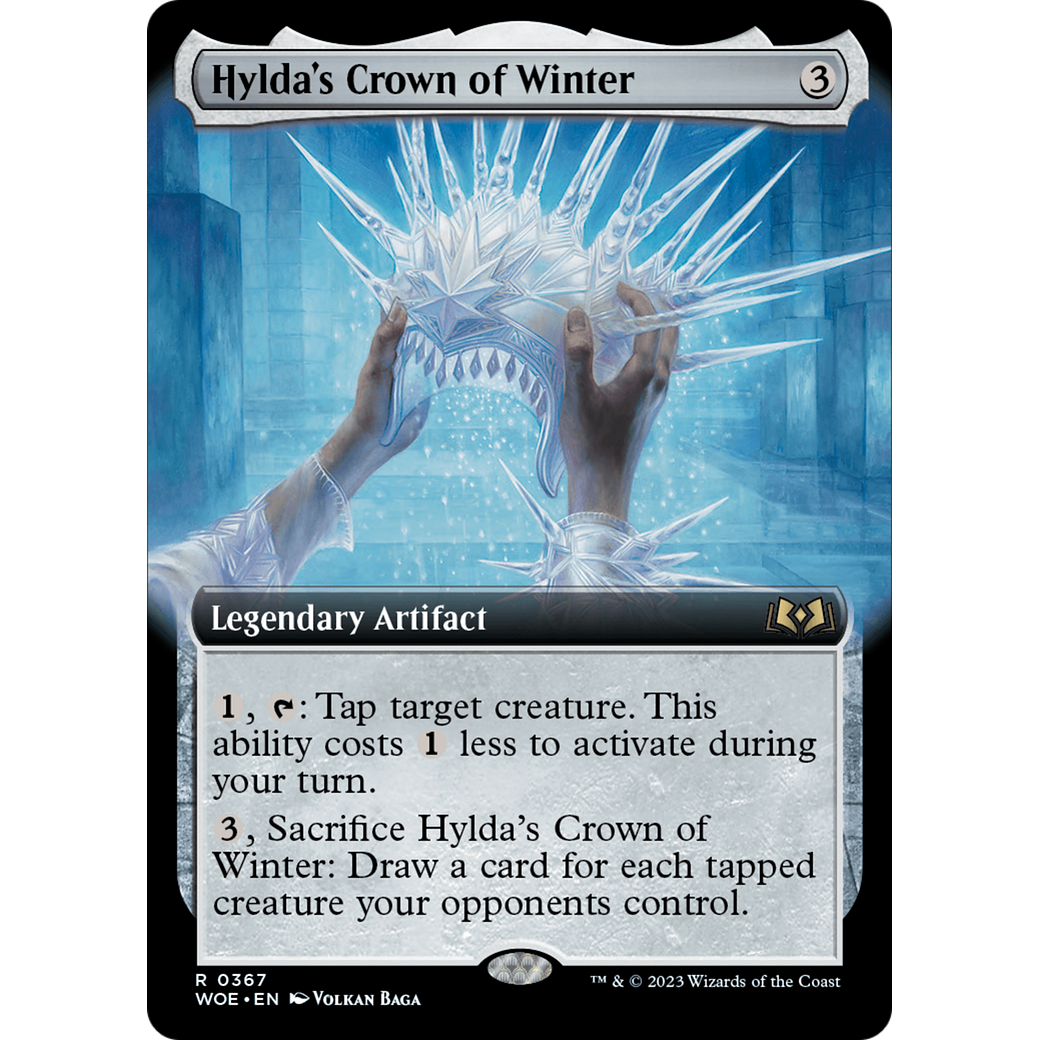 Hylda's Crown of Winter (WOE-367) - Wilds of Eldraine: (Extended Art) Foil