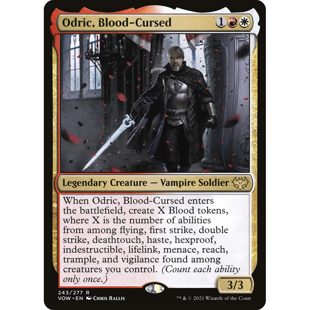 Odric, Blood-Cursed (VOW-243) - Innistrad: Crimson Vow Foil