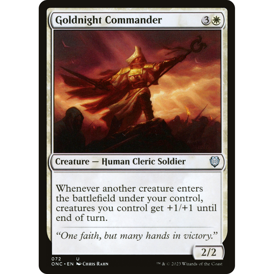 Goldnight Commander (ONC-072) - Phyrexia: All Will Be One Commander