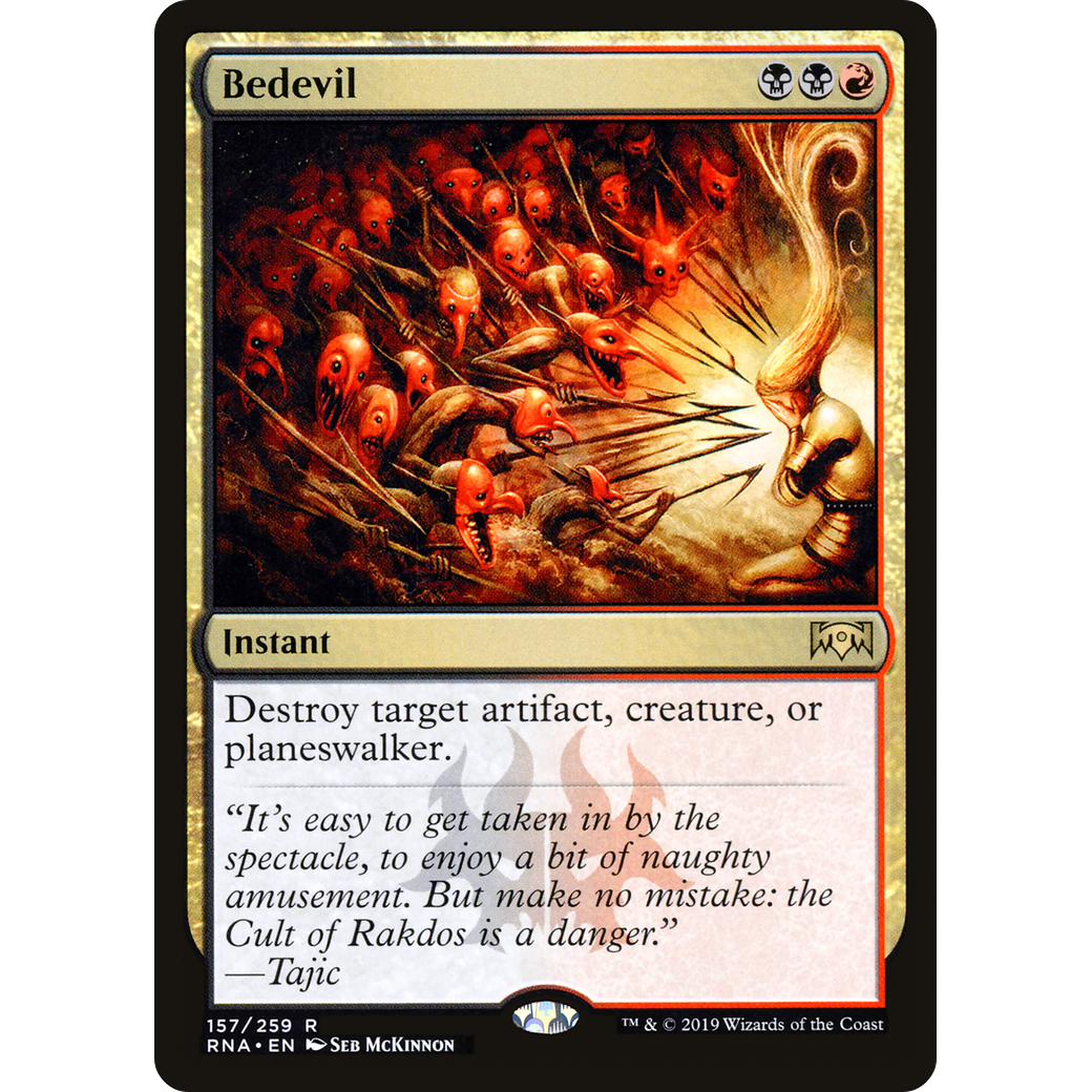 Bedevil (RNA-157) - Ravnica Allegiance Foil