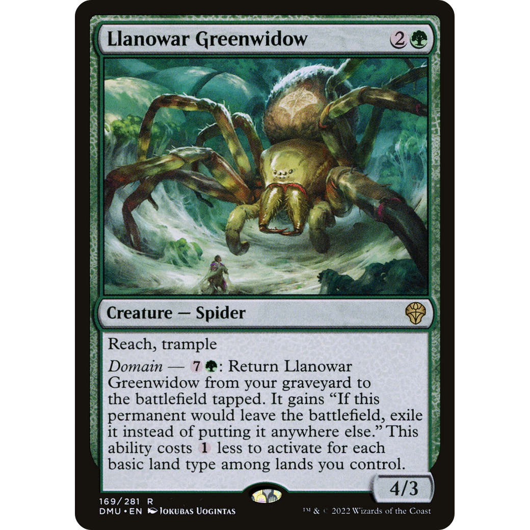 Llanowar Greenwidow (DMU-169) - Dominaria United Foil
