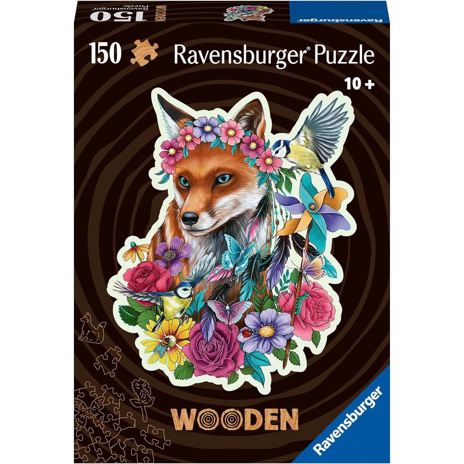 Colorful Fox 150pc Wooden Puzzle (Pre-Order Restock)