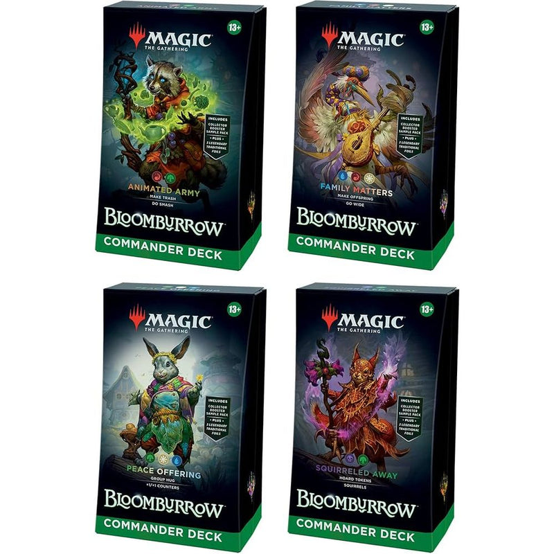 Magic the Gathering: Bloomburrow Commander Deck Case (Contains All 4) (Pre-Order) (8/2/24 Release)