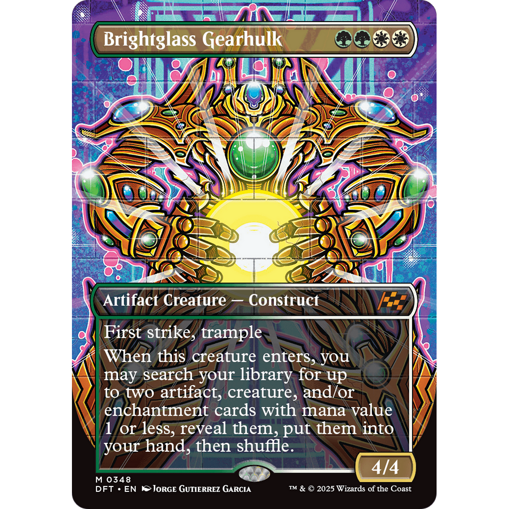 Brightglass Gearhulk (DFT-348) - Aetherdrift (Borderless) Foil