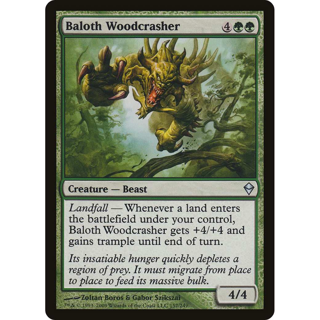 Baloth Woodcrasher (ZEN-157) - Zendikar Foil