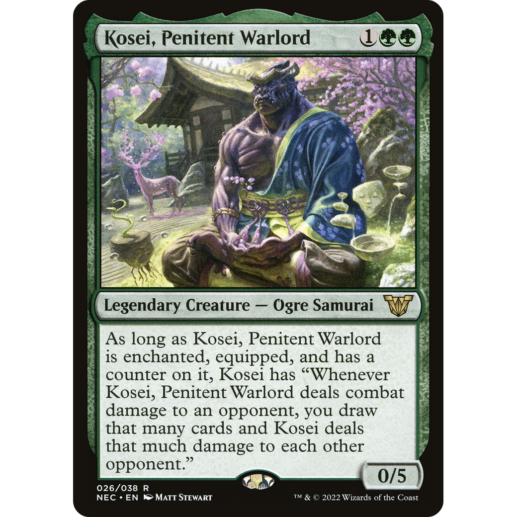 Kosei, Penitent Warlord (NEC-026) - Neon Dynasty Commander