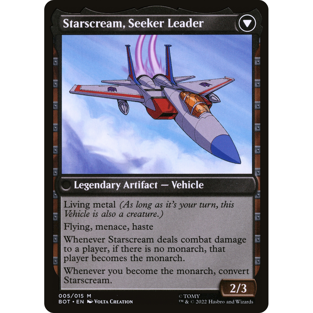 Starscream, Power Hungry (BOT-005) - Transformers: (convertdfc)