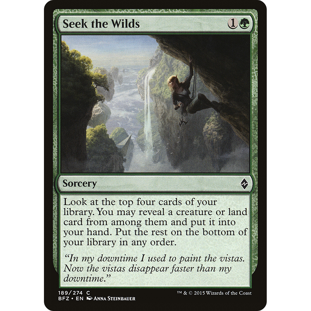 Seek the Wilds (BFZ-189) - Battle for Zendikar Foil