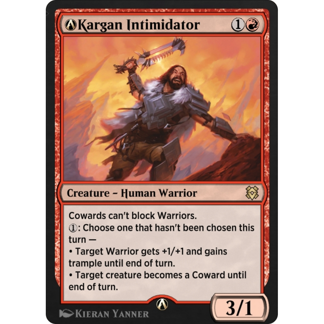 A-Kargan Intimidator (ZNR-A-145) - Zendikar Rising