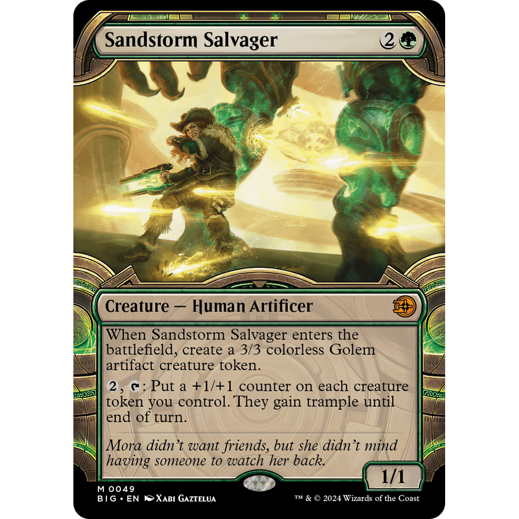 Sandstorm Salvager (Showcase) (BIG-049) - The Big Score: (Showcase) Foil