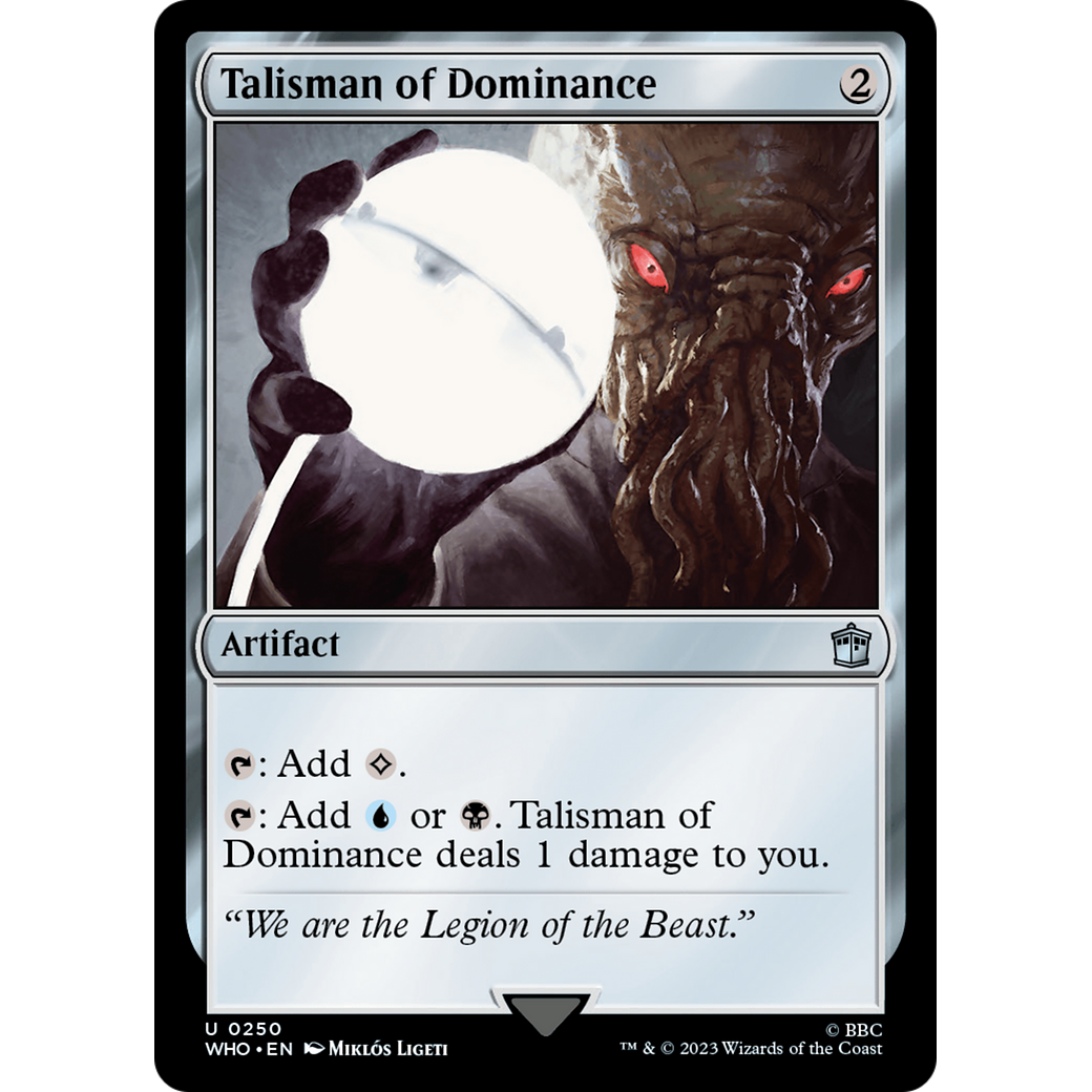 Talisman of Dominance (WHO-250) - Doctor Who