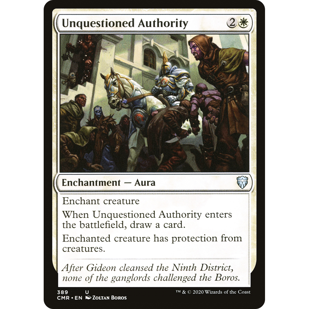 Unquestioned Authority (CMR-389) - Commander Legends