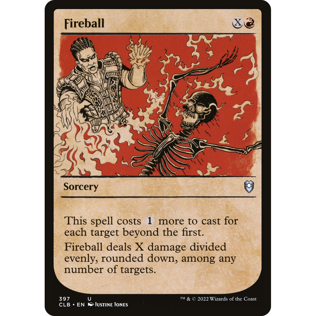 Fireball (CLB-397) - Commander Legends: Battle for Baldur's Gate: (Showcase) Foil