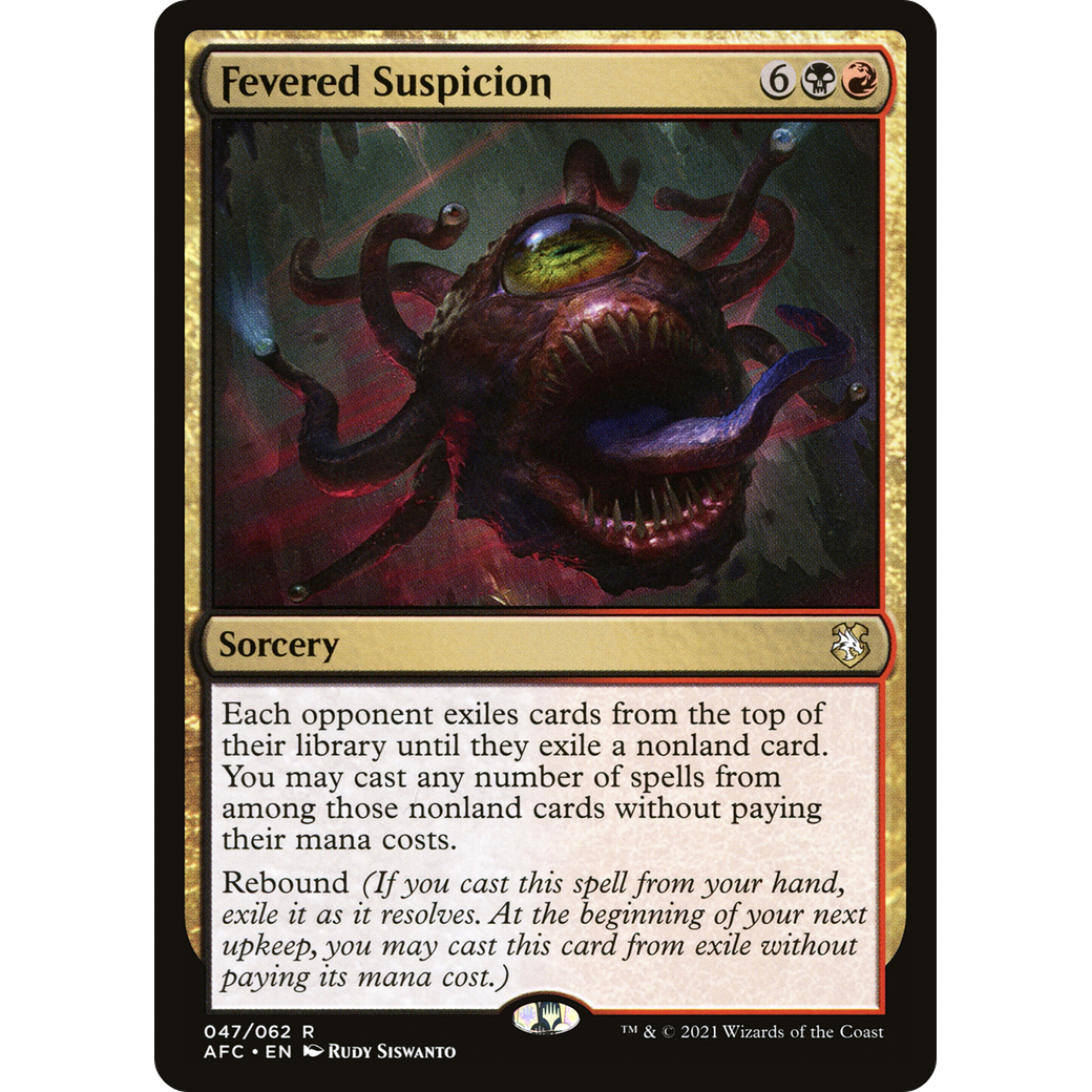 Fevered Suspicion (AFC-047) - Forgotten Realms Commander
