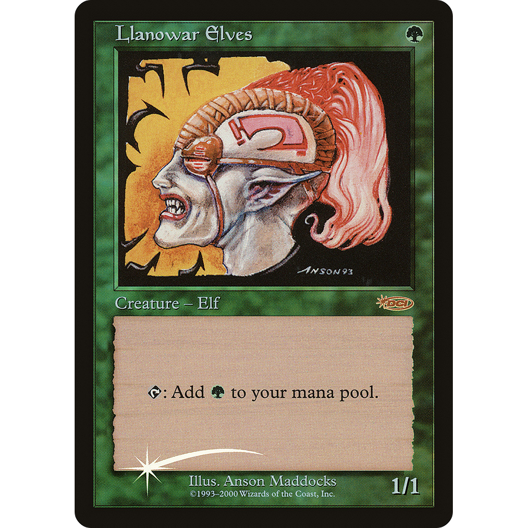 Llanowar Elves (FNM-) - Friday Night Magic 2000 Foil
