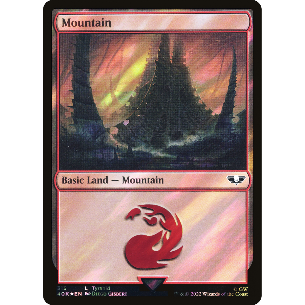 Mountain (40K-315) - Warhammer 40,000 Commander Foil
