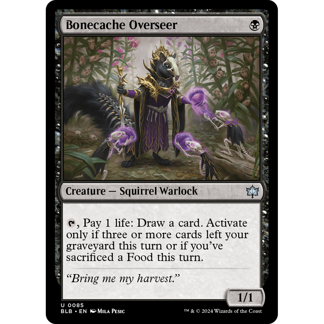 Bonecache Overseer (BLB-085) - Bloomburrow Foil