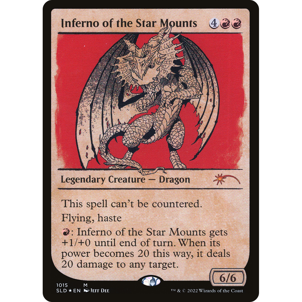 Inferno of the Star Mounts (Showcase) (SLD-1015) - Secret Lair Drop: (Showcase) Foil