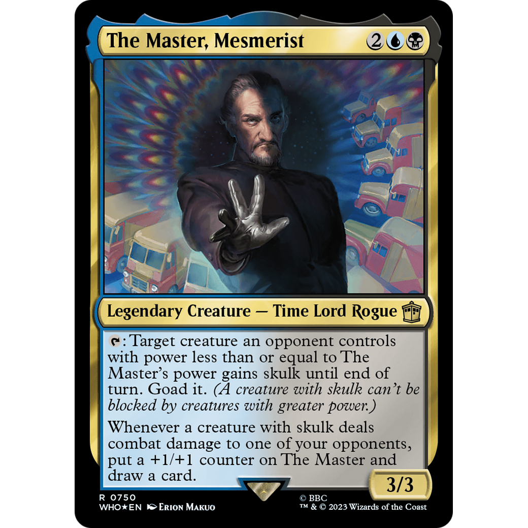 The Master, Mesmerist (Surge Foil) (WHO-750) - Doctor Who Foil