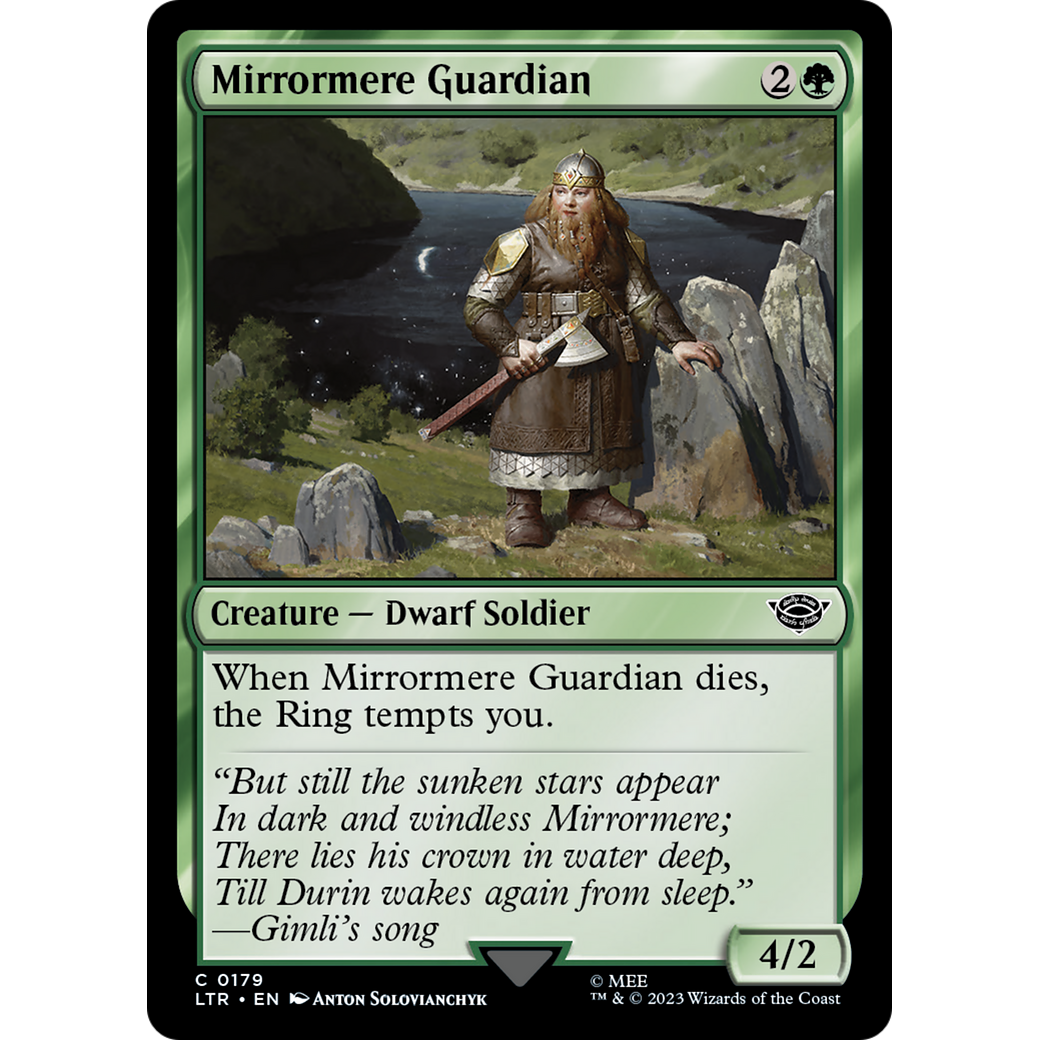 Mirrormere Guardian (LTR-179) - The Lord of the Rings: Tales of Middle-earth Foil