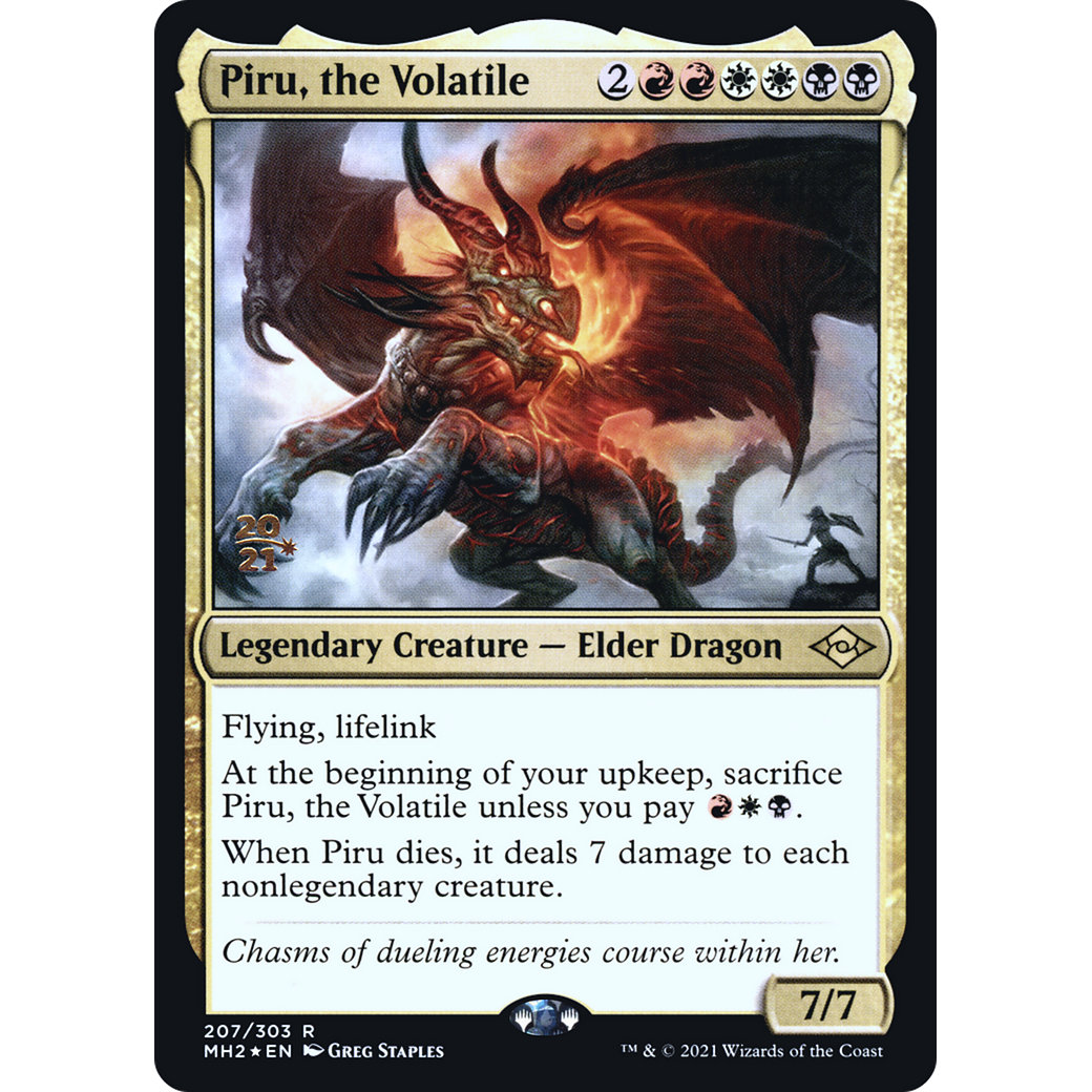 Piru, the Volatile (PRE-207) - Modern Horizons 2 Promos Foil