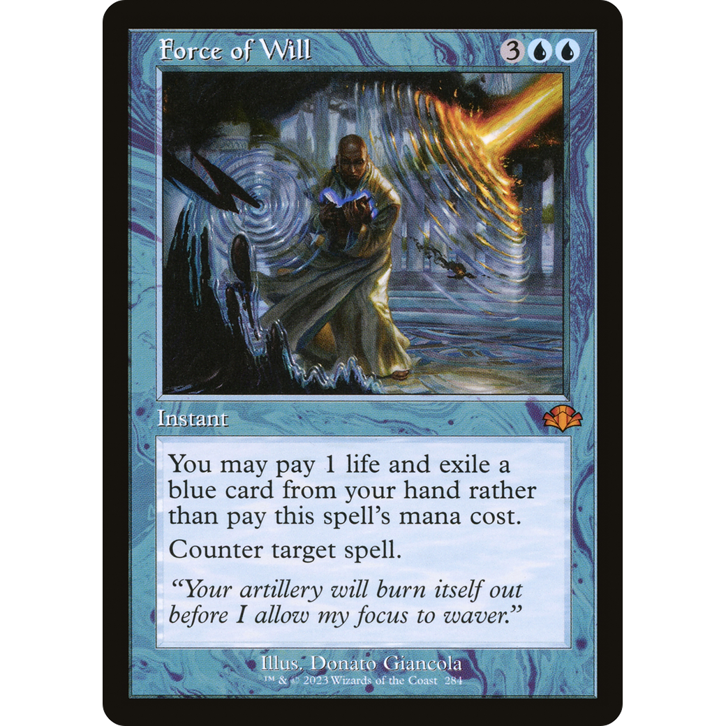 Force of Will (Retro Frame) (DMR-284) - Dominaria Remastered Foil