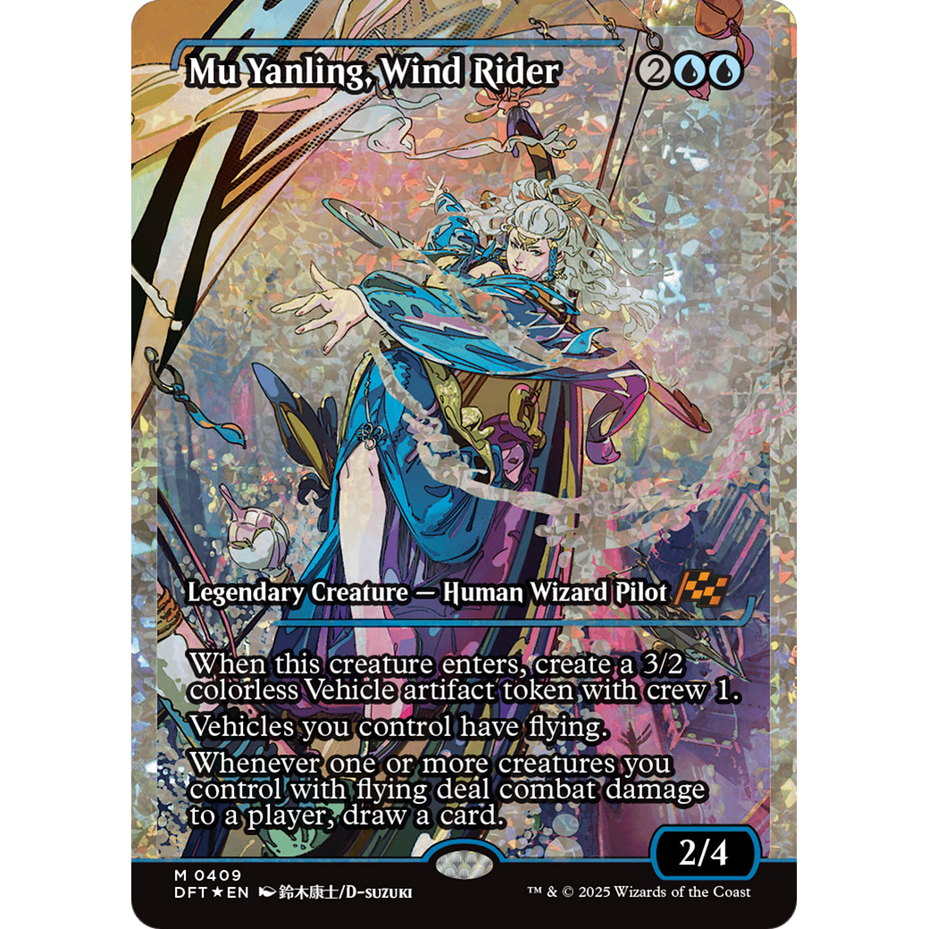 Mu Yanling, Wind Rider (DFT-409) - Aetherdrift: (Showcase) Foil